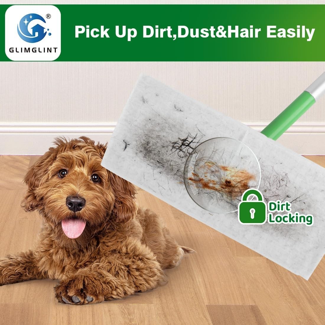 Dry Sweeping Cloths Pads Compatible with Swiffer Sweeper- Disposable Duster Refi