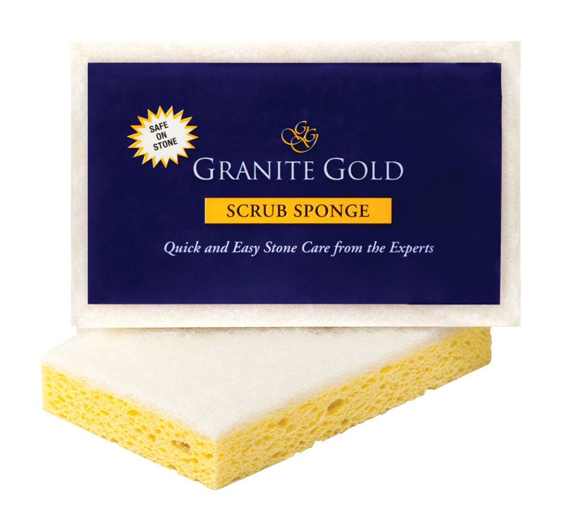 Granite Gold Delicate, Light Duty Scrubber Sponge For Granite 1in.L (Pack of 12)
