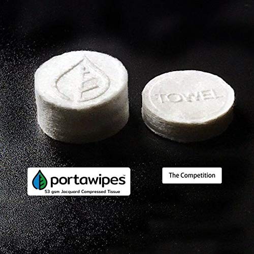 Portawipes Coin Tissues | 100 Pack With 2 Carrying Cases | Toilet Pape