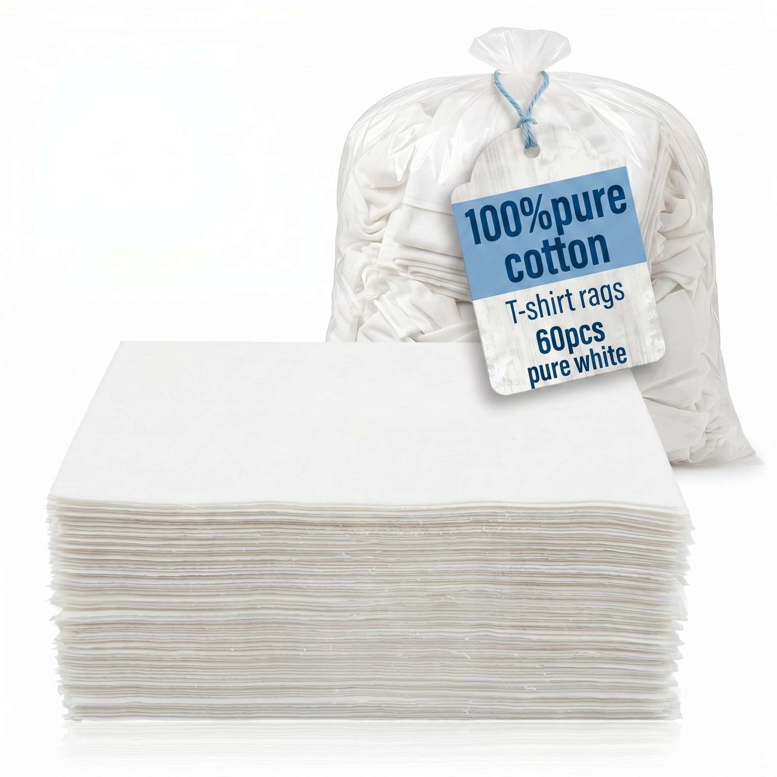 60 Pack Terry Cloth Towels for Cleaning, 14″ x 17″, 100% Cotton Washable Heav…
