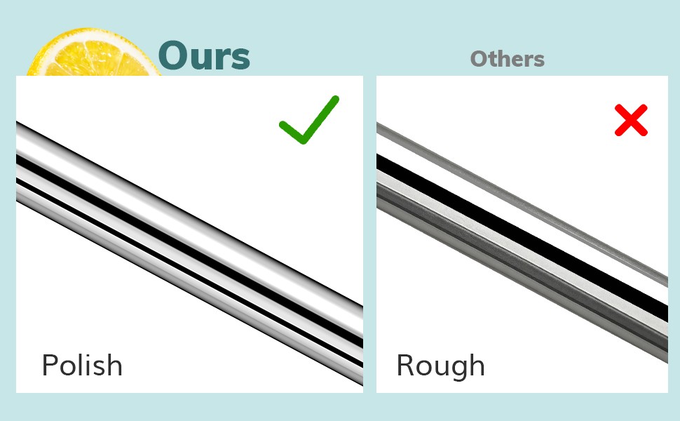 6 Pack Metal Straws for Stanley 40 oz Tumbler, Stainless Steel Reusable