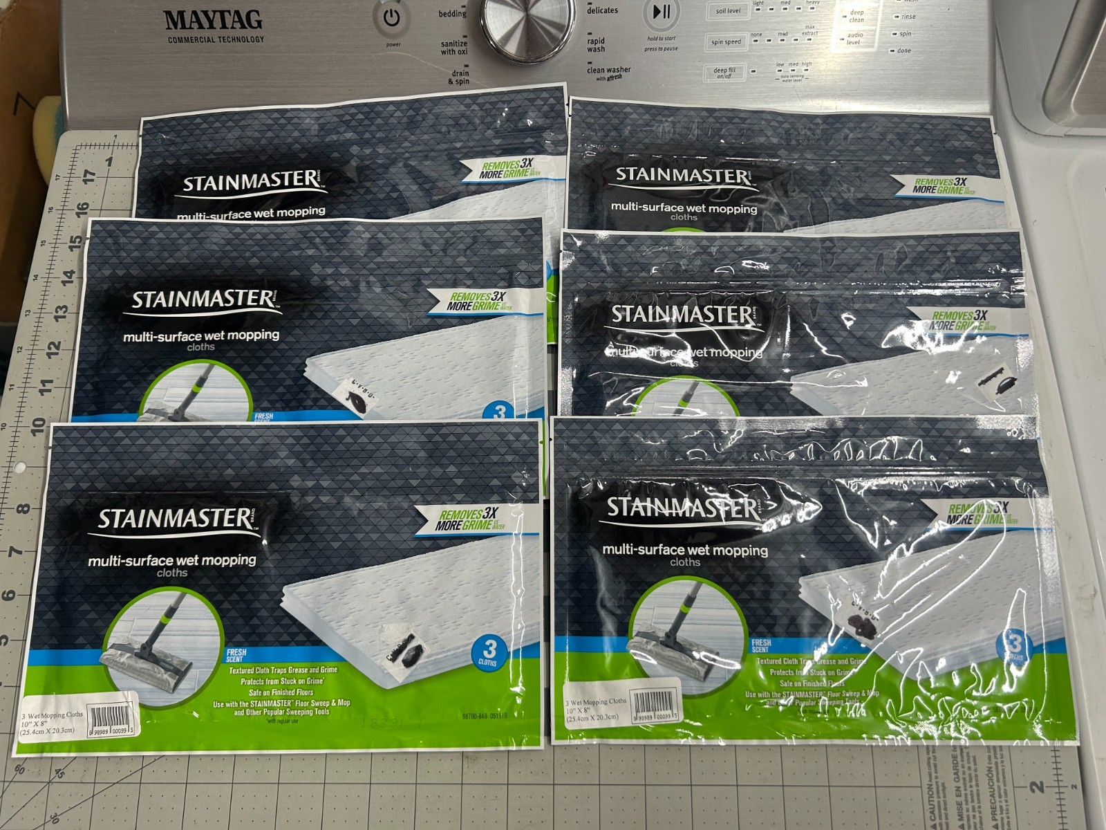 6-pack lot 3/PC Stainmaster Floor Sweep & Mop Wet Cloths Fresh Scent 8″ x 10 in