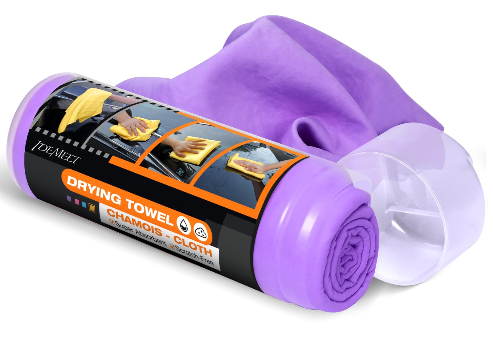 Premium Car Drying Towel, Super Absorbent 26″x17″ Large (26”x17”), Purple