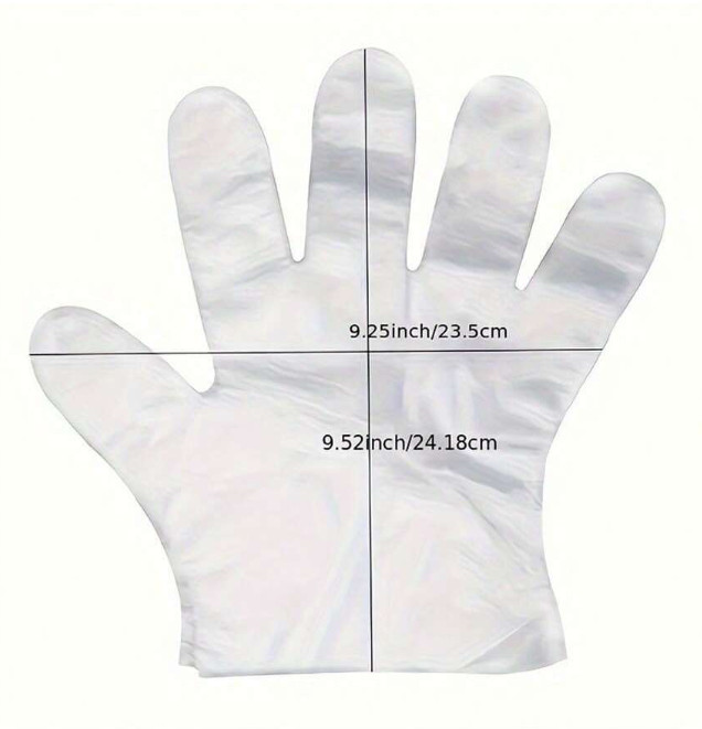 100pcs Disposable Multi-Purpose Gloves – Ideal for Cooking, Cleaning, Food Prep