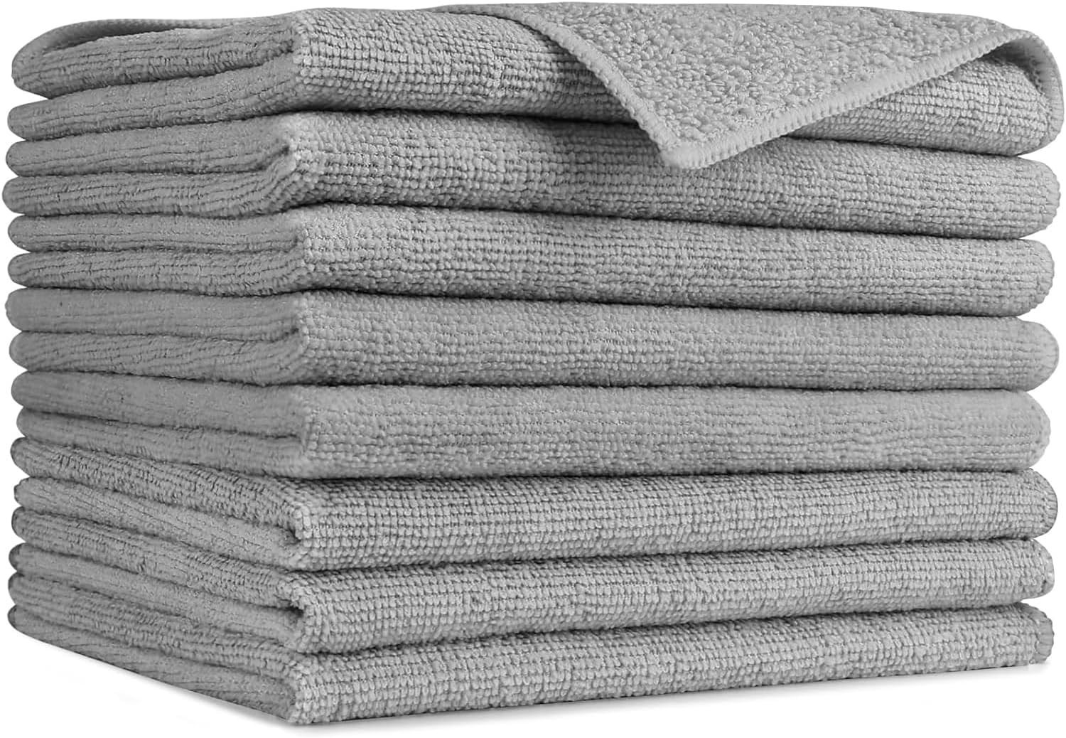 Long-Lasting Microfiber Cleaning Cloths – 8 Pack for Home & Automotive Use