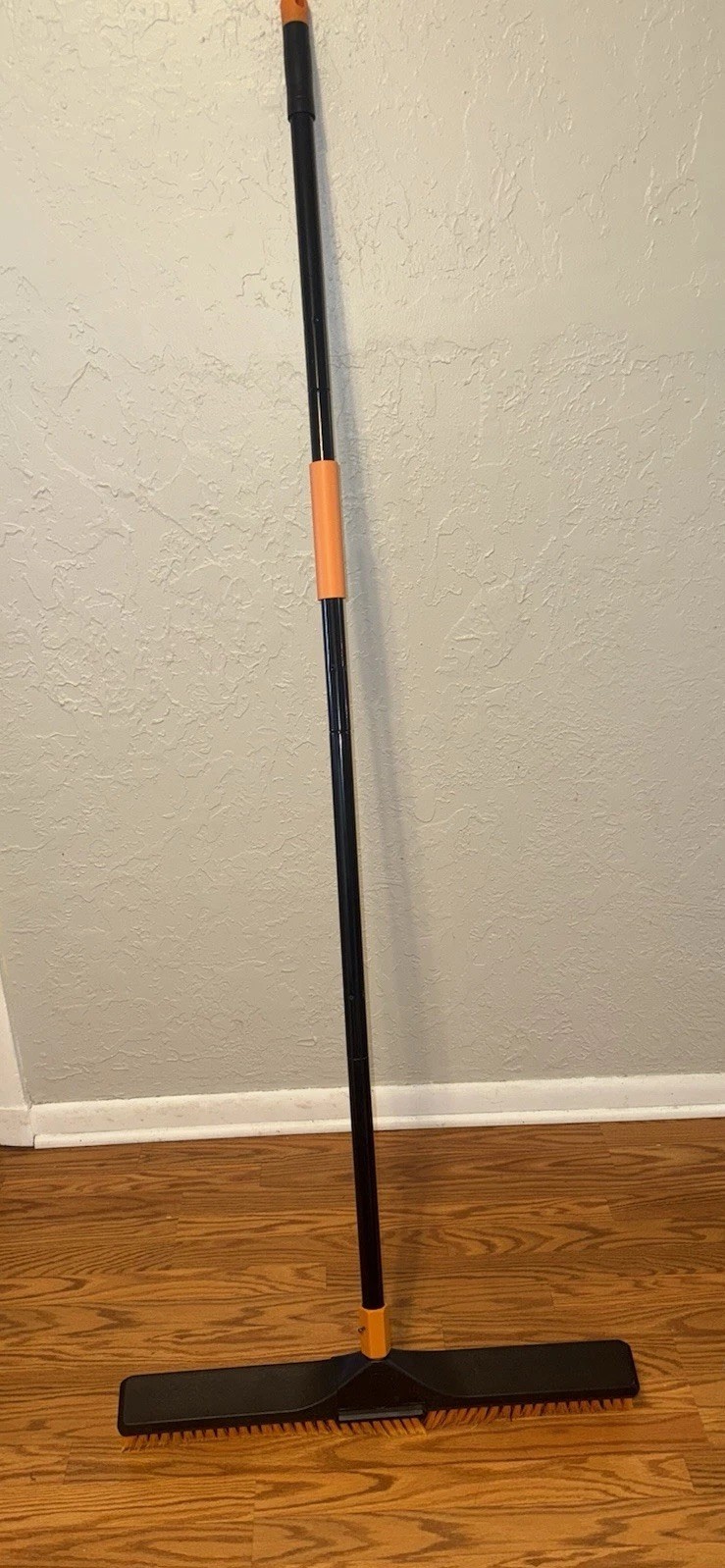 Heavy Duty Push Broom Brush for Floor Cleaning with Handle and Stiff Bristle