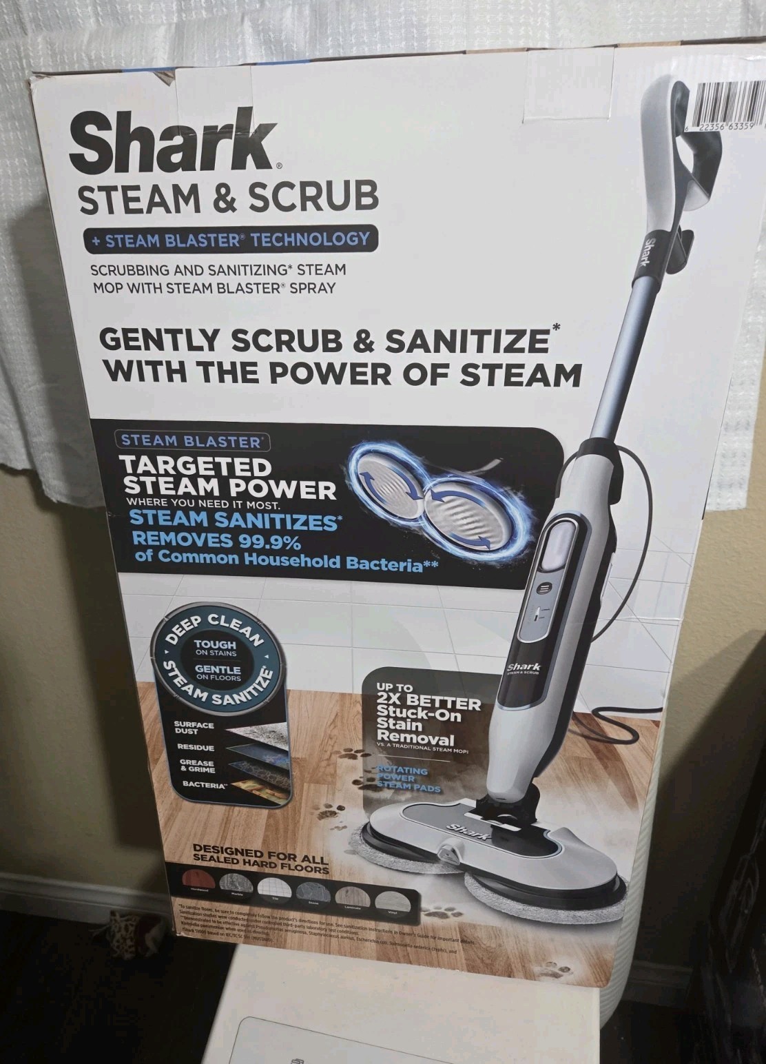 New Shark Scrub and Sanitize Steam Mop S7001