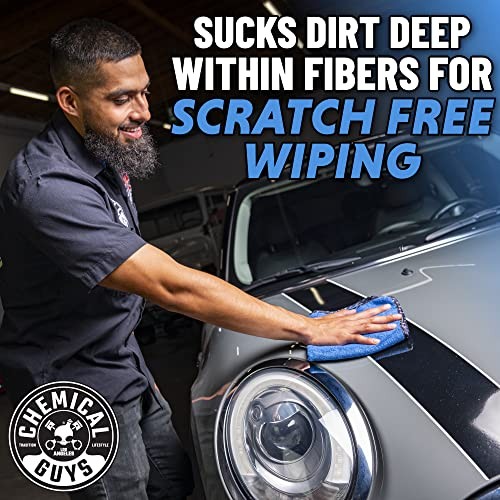 Professional Grade Premium Microfiber Towels for Cars, 16″ x 16″, Ultra Blue