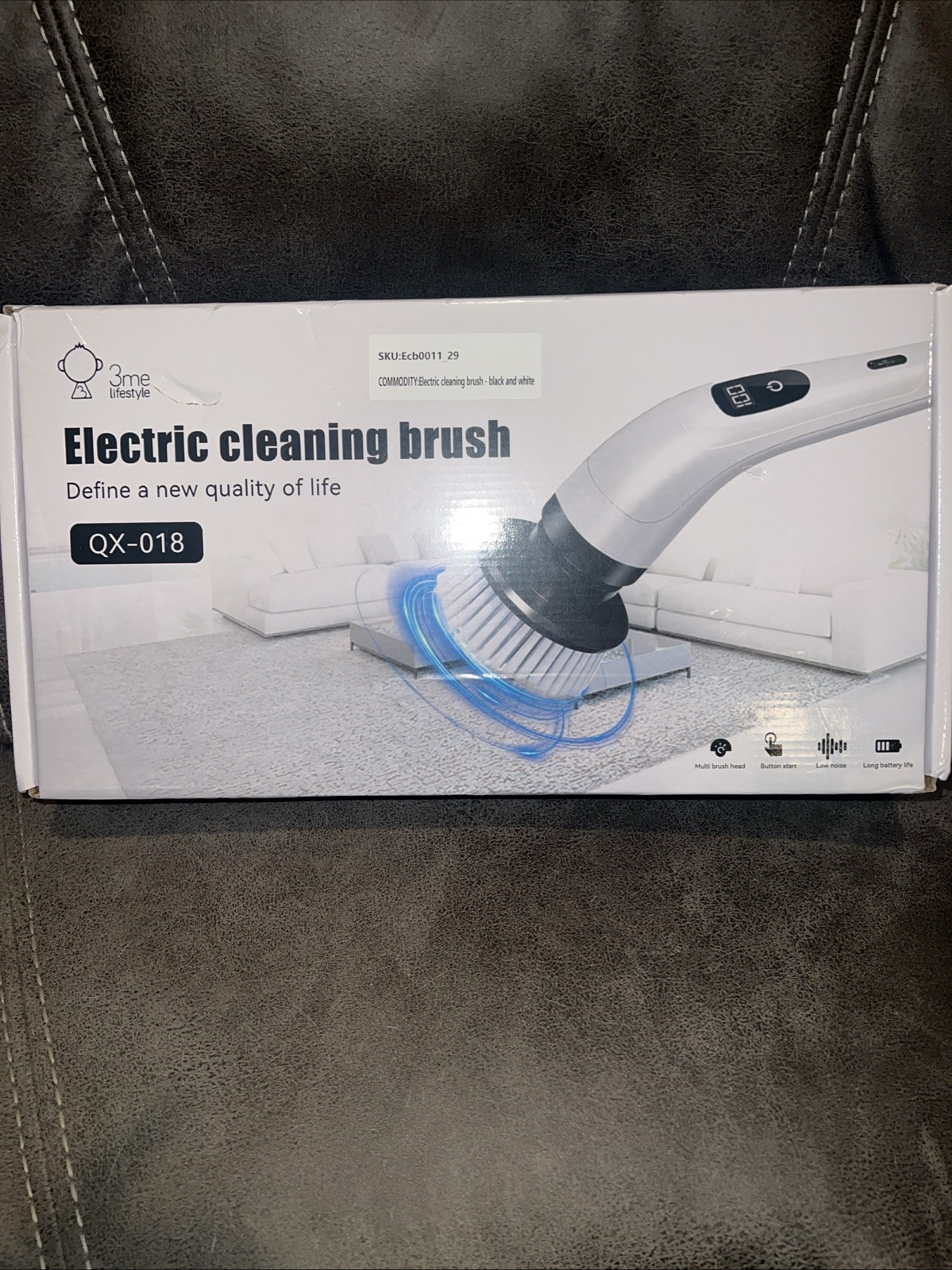 Electric Cleaning Brush 8-in-1 QX-018 Long Handle For Hard To Reach Areas