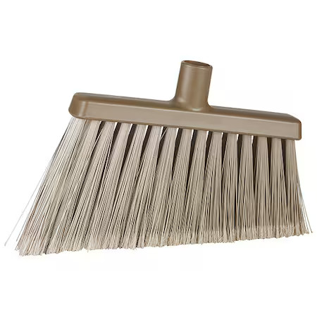 Remco 291666 11 3/8 In Sweep Face Angle Broom, Soft, Synthetic, Brown