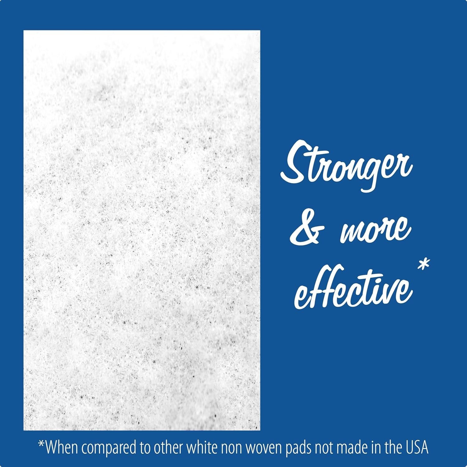 10 Pack of 6 x 9 White Non Scratch Non-Woven Pads for Buffing Cleaning Polishing