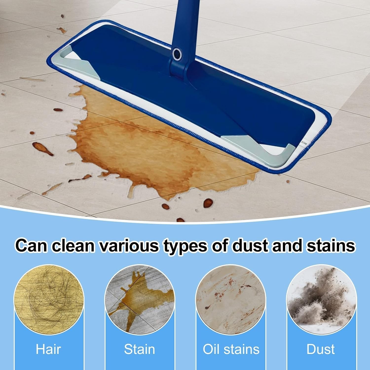 Microfiber Cleaning Pad for Bona, 3 Pack 18 Inch Mop Cleaning Pads for Bona H…