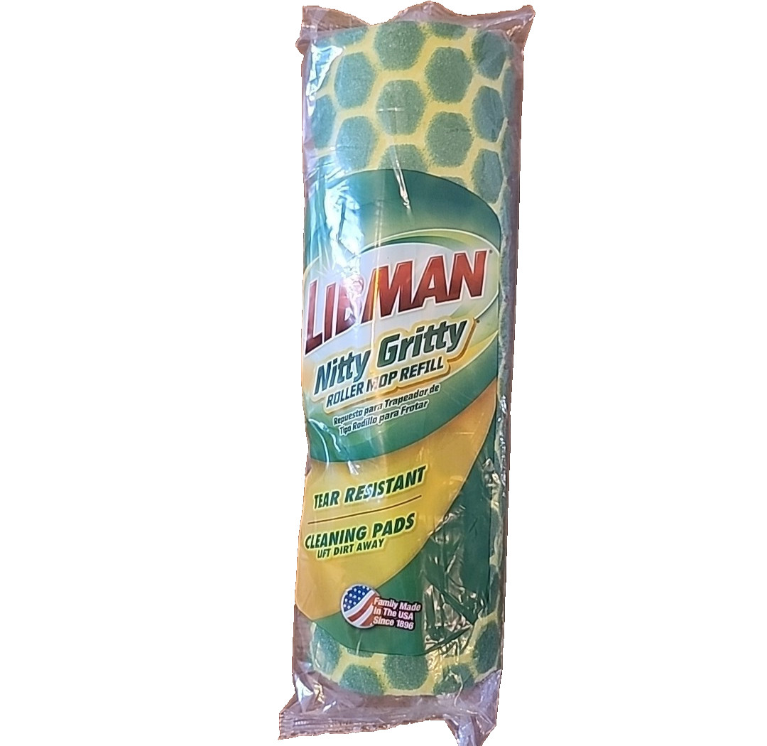 Libman Nitty Gritty 10 Inch Sponge Roller Mop Refill #02011 New Sealed