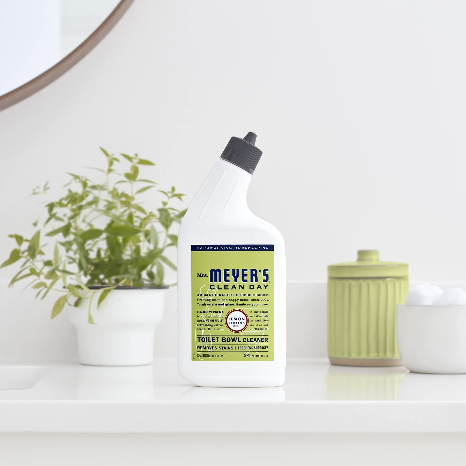 MRS. MEYER’S CLEAN DAY Liquid Toilet Bowl Cleaner, Stain Removing, Lemon Verb…