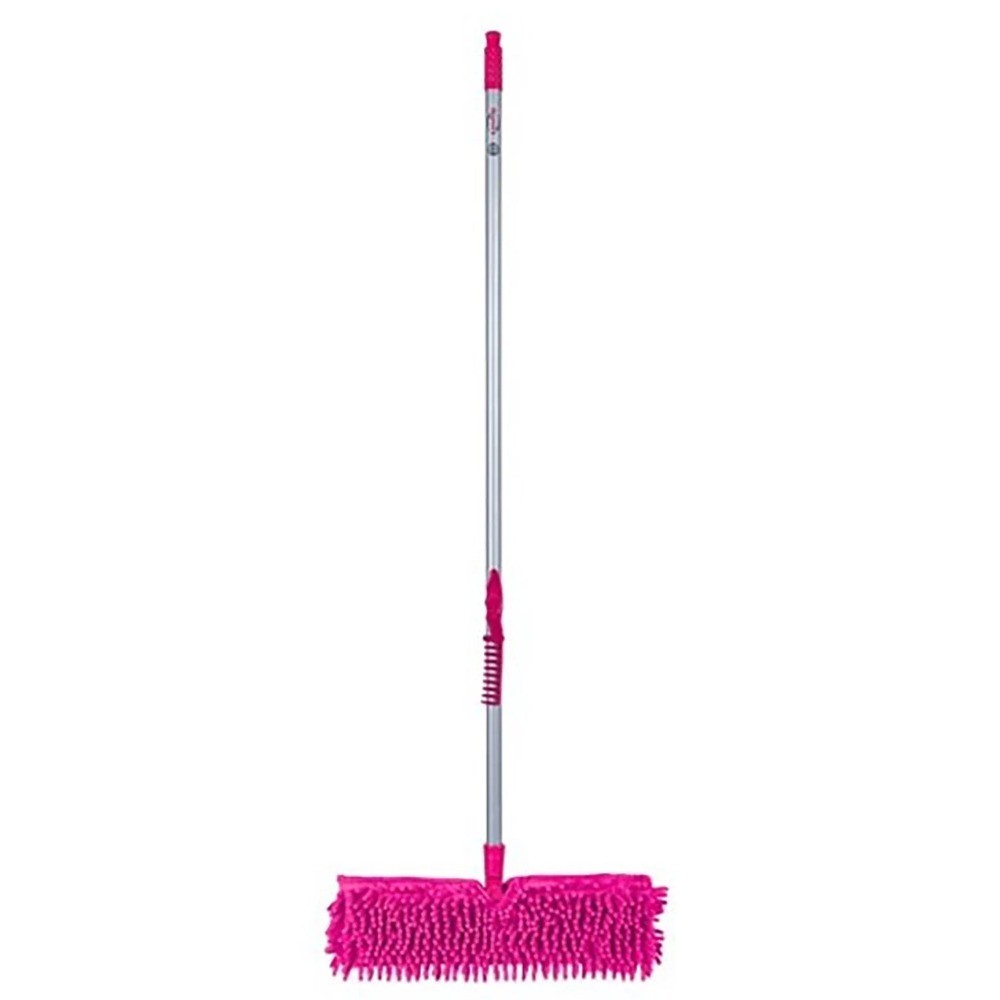 Microfiber Dust Mop Reusable Washable Floor Cleaning Pad Magenta