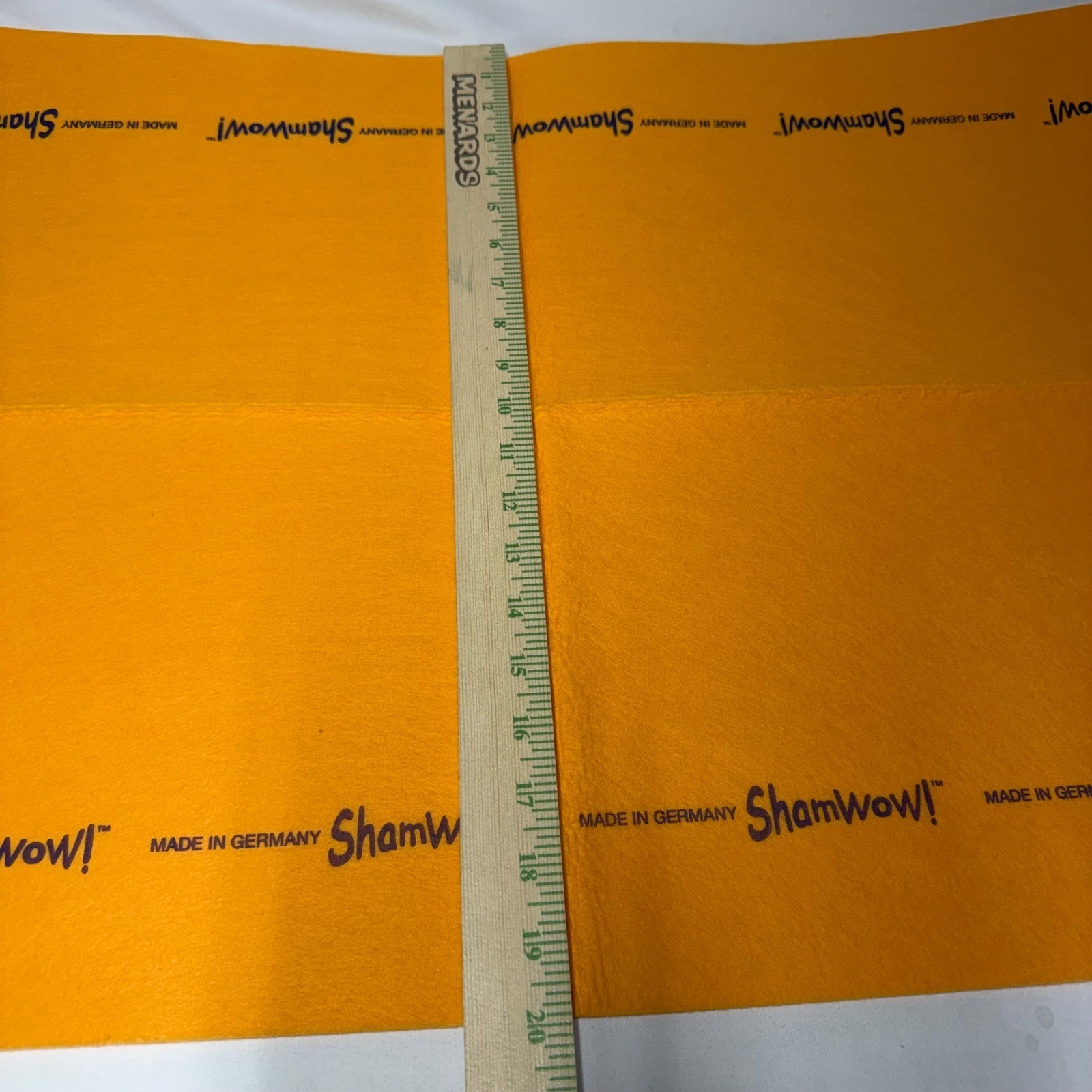 ShamWow 5 Piece Set Cleaning Cloths 3 Large Orange 2 Small Blue Made in Germany