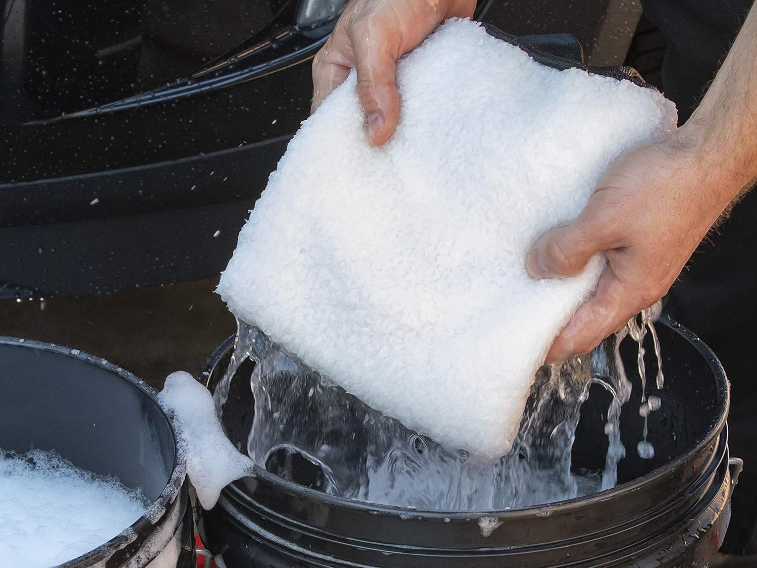 X3002 Microfiber Wash Mitt, Super-Thick, Reusable Wash Mitt for Ultimate Finish,