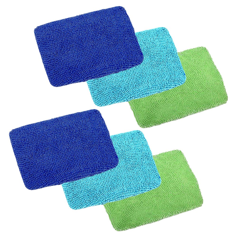 6Pcs Durable Microfiber Towels for Automotive Window and Rearview Mirror Care