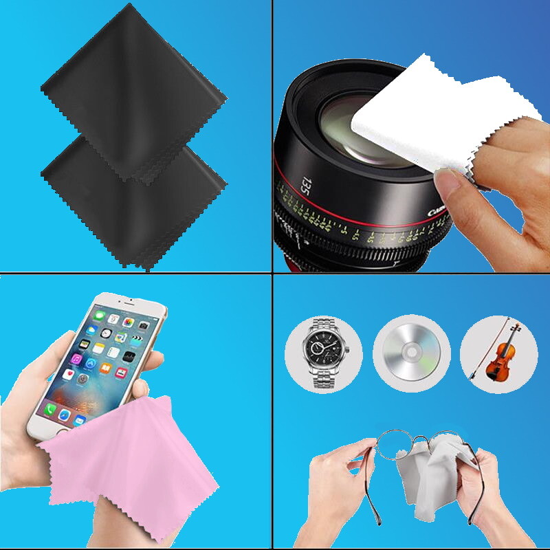 Large size Microfiber Cleaning Cloth 20x20CM(8x8inch )for TV Screens Lens Phone
