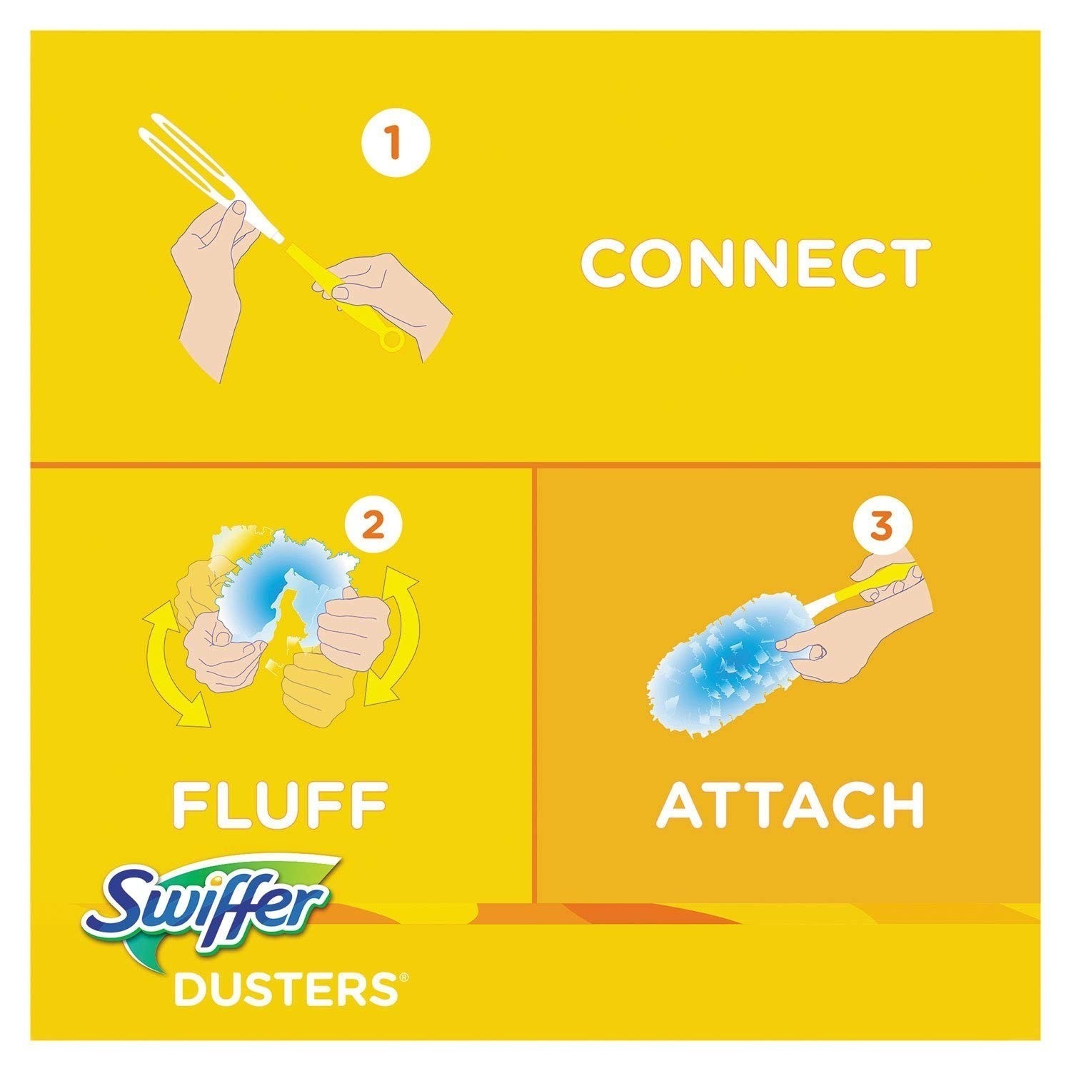 Swiffer 21459CT Refill Dusters, Dust Lock Fiber, 10 Count (Pack of 4), Blue