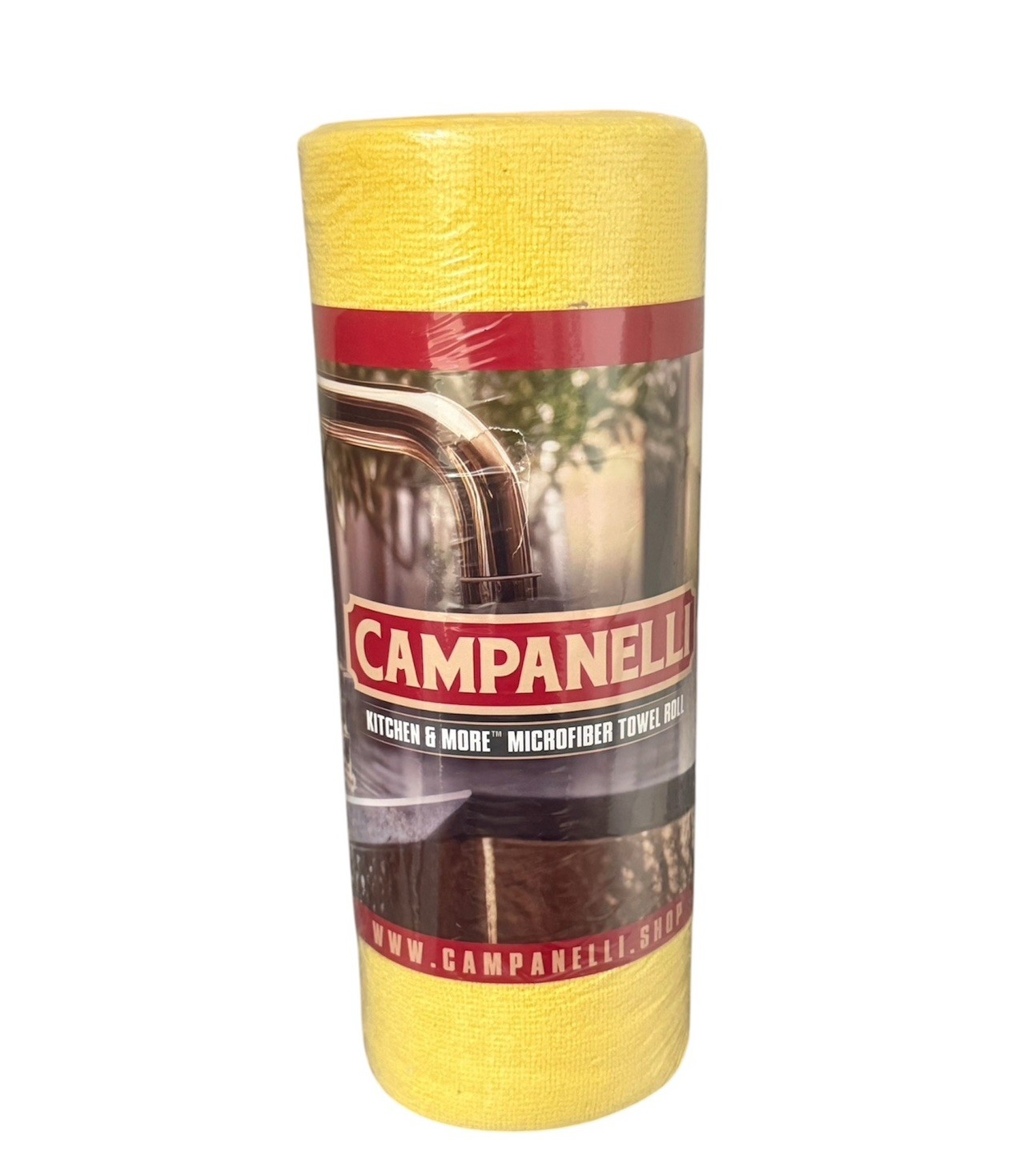 Campanelli 30pc Yellow Premium Microfiber Towel Roll For Kitchen & More