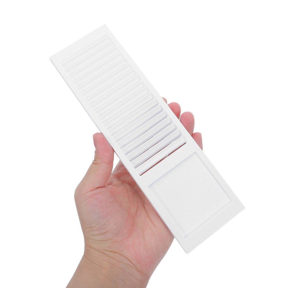 Pair of White Plastic Mini Shutters for Dollhouse Windows 1 12 Scale Durable