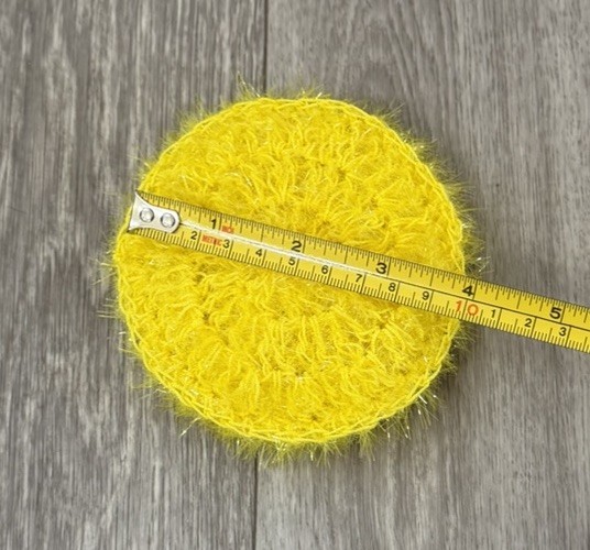 Double Sided Dish Scrubby Pot Scrubby Sparkle Dishcloth 3.75” Diameter Reusable