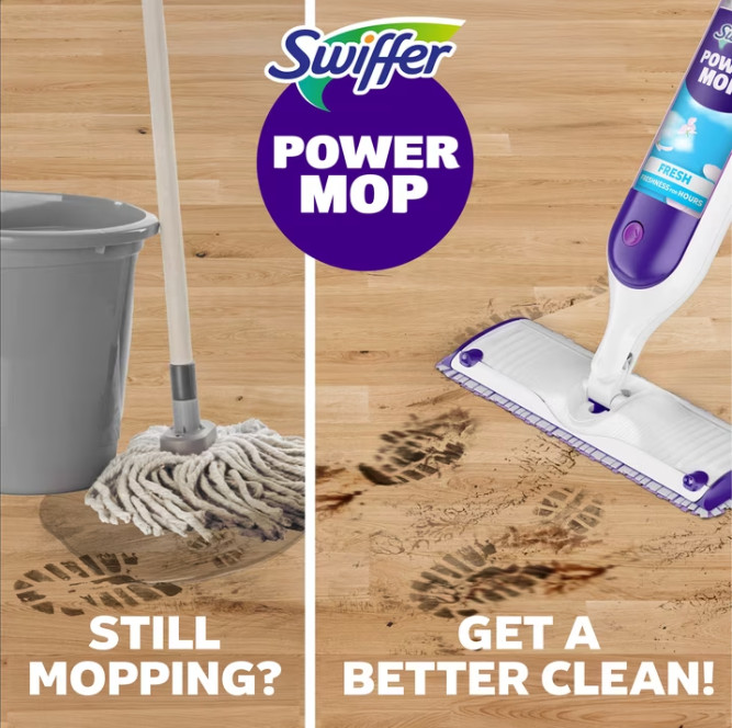 Swiffer Power Mop, Floor Cleaner, Tile, Vinyl, Laminate, Wood, Floor Cleaner, Cl