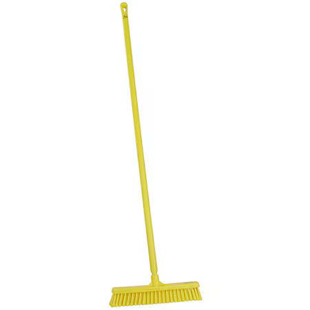 Remco 31796/29626 16 In Sweep Face Push Broom, Medium, Yellow