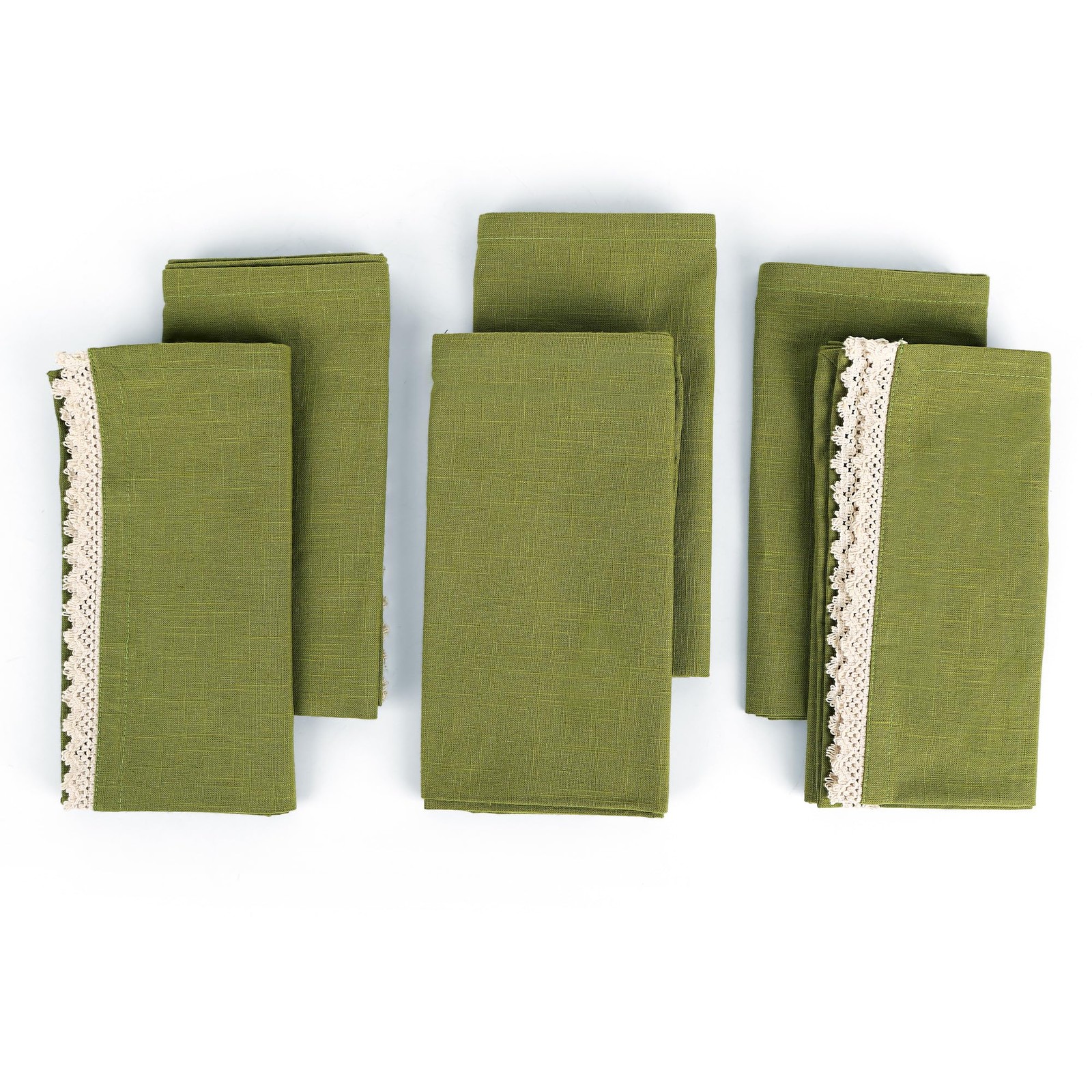 6 PCS 20×30 Inch Olive Green Cotton Kitchen Dish Towels Highly Absorbent