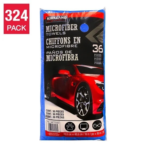 Kirkland Signature Microfiber Towel Case, 324-count – Choose Your Color.