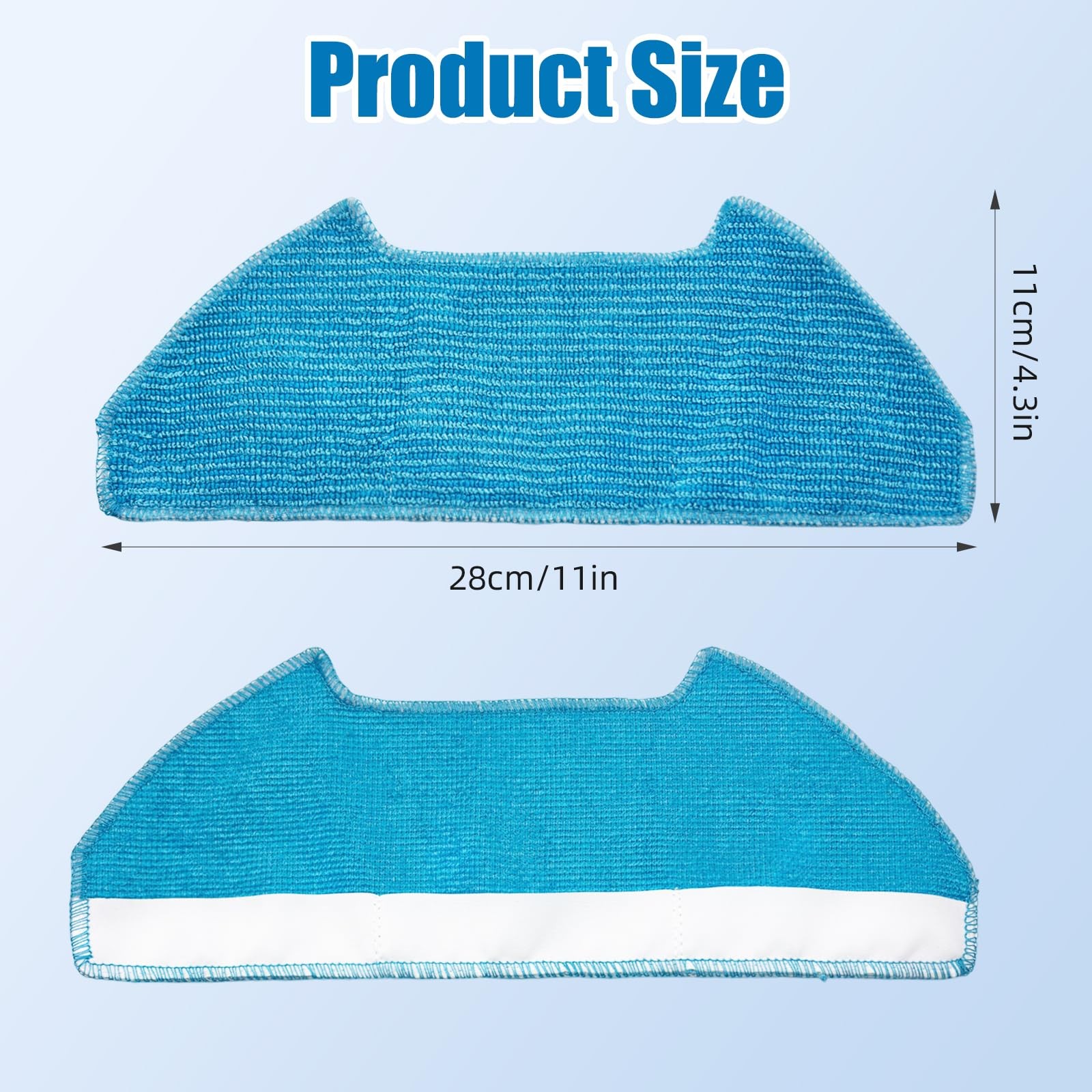 10-Pack Reusable Mop Pads for bObsweep Dustin/Ultravision/Ultravision Pet Self-E