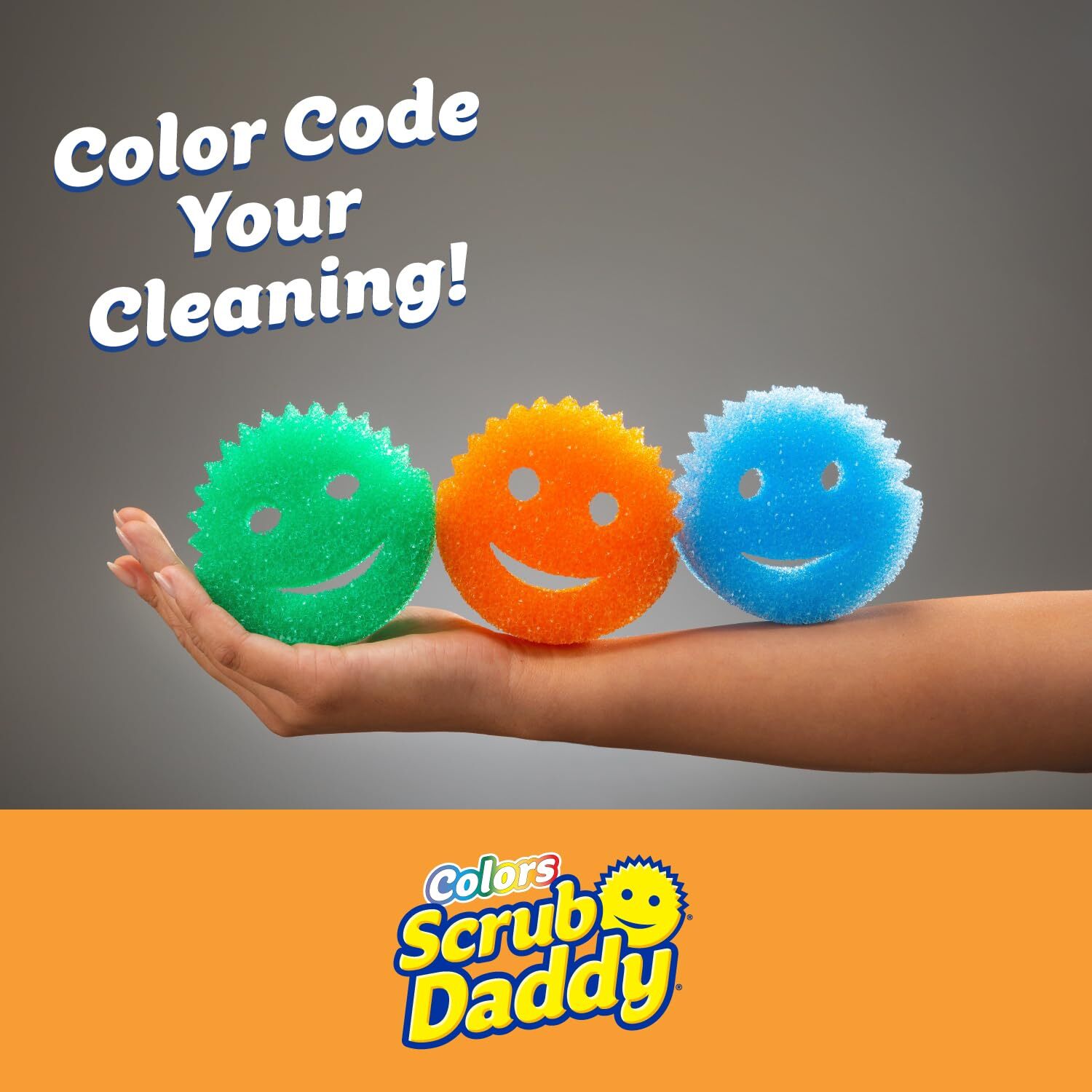 Scrub Daddy Variety Pack 3 Count Colors Flexible Non Scratch Sponges
