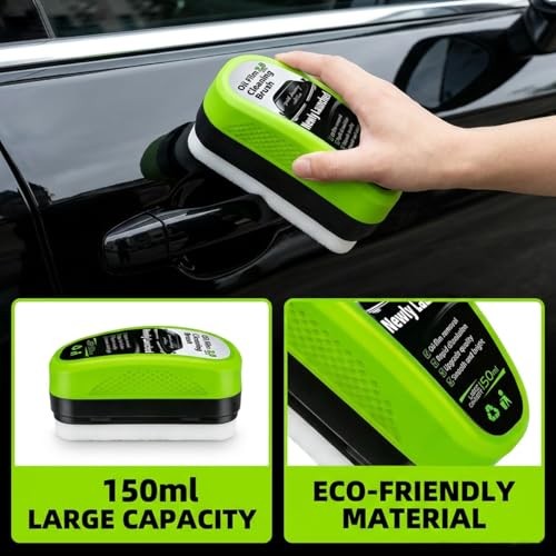 2-Pack Automotive Oil Film Cleaning Brush, Car Clear Vision Glass