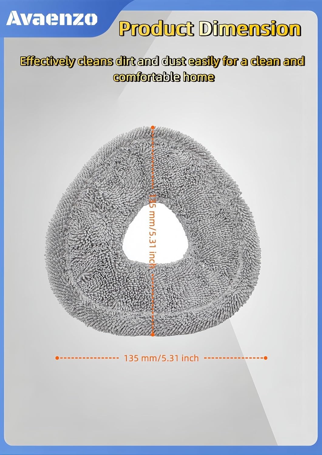 High-Performance Mop Pads for Narwal Vacuum – 8 Pack in Elegant Grey & White
