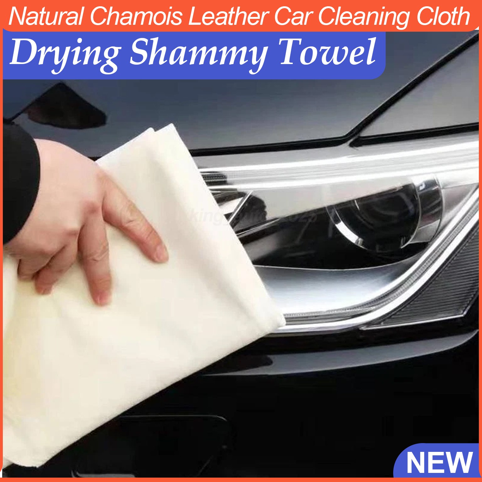 Natural Chamois Leather Car Cleaning Cloth Washing Absorbent Drying Shammy Towel