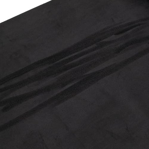 Y.A. LOTUS Self-Adhesive Suede Decorative Film 17in x 70in 17in x 70in Black