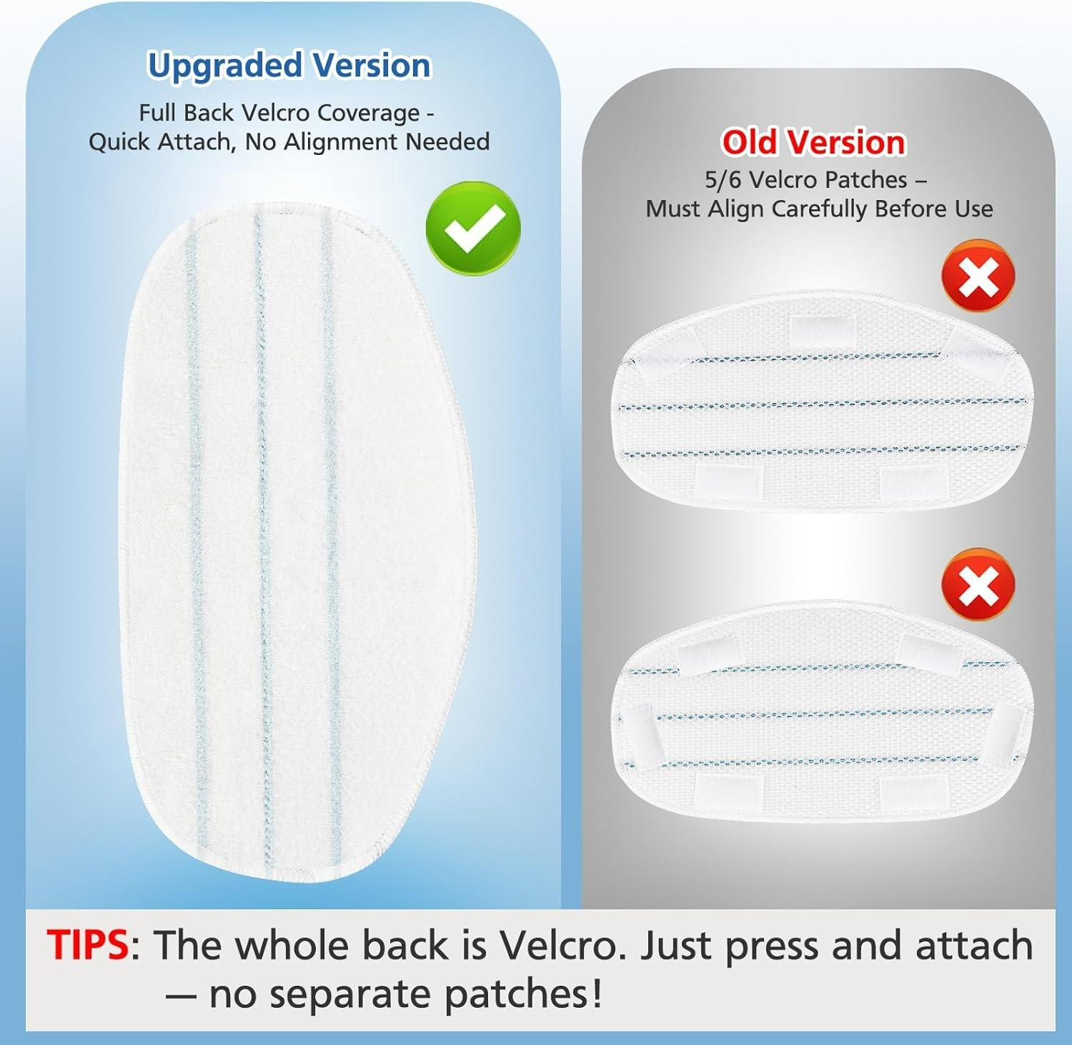 Soft Microfiber Replacement Steam Mop Pads for PurSteam ThermaPro – 6 Count