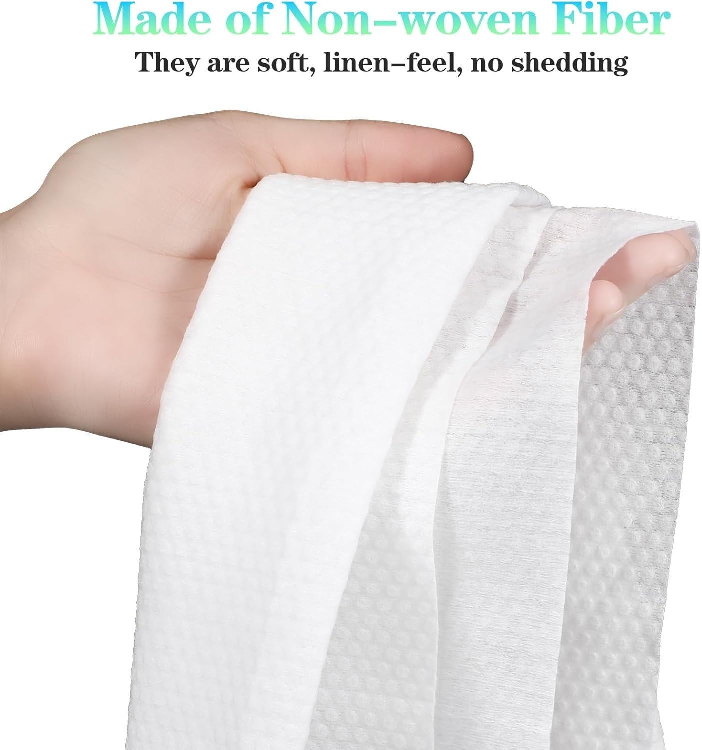 100Pcs Disposable Bath Hair Towels, Pure Cotton Absorbent Large Luxury Tissues,