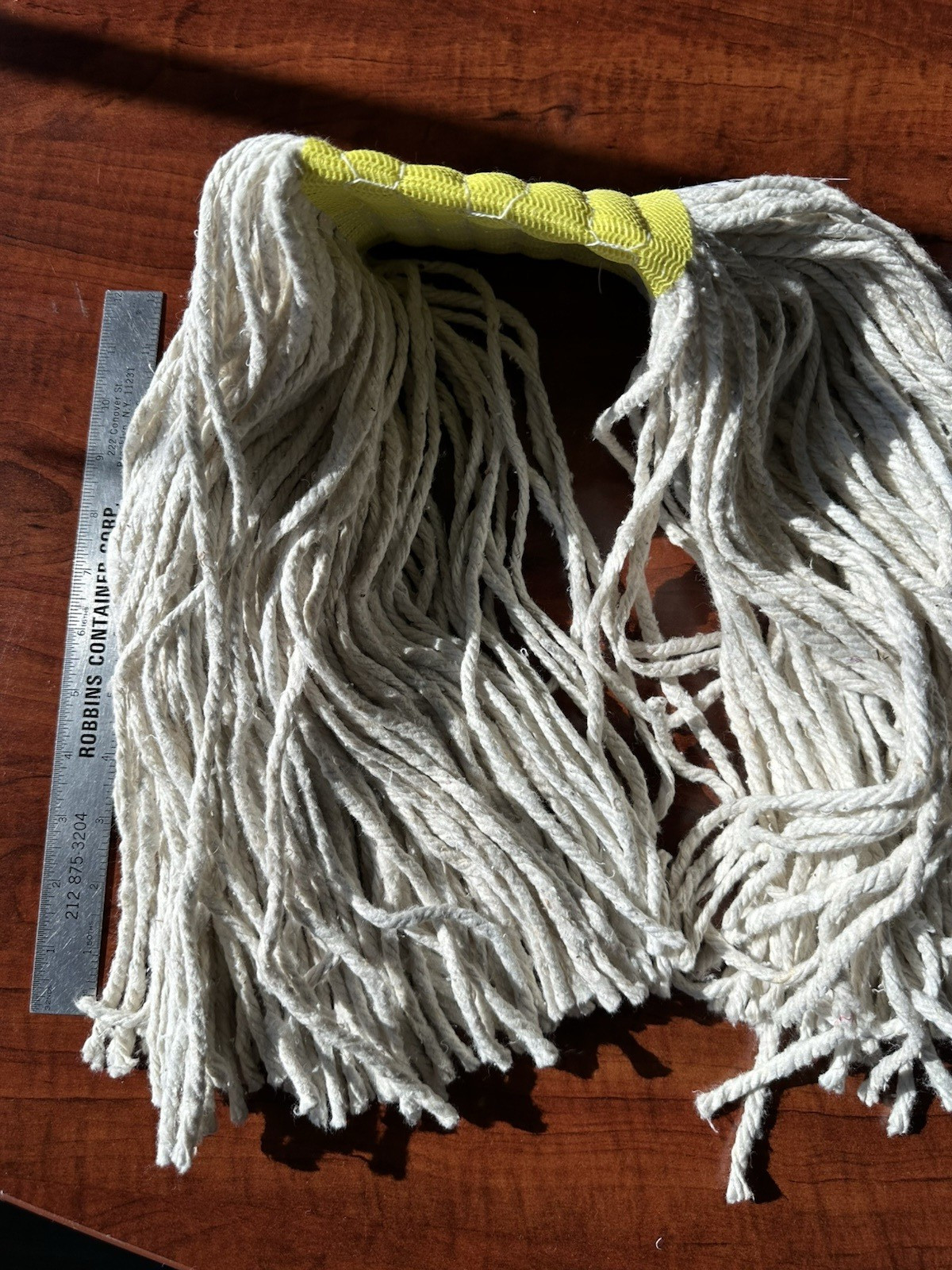 Lot of 12 – 24oz Natural Cotton Blend Cut End Mop Head “Big B Brand” 5″ Headband