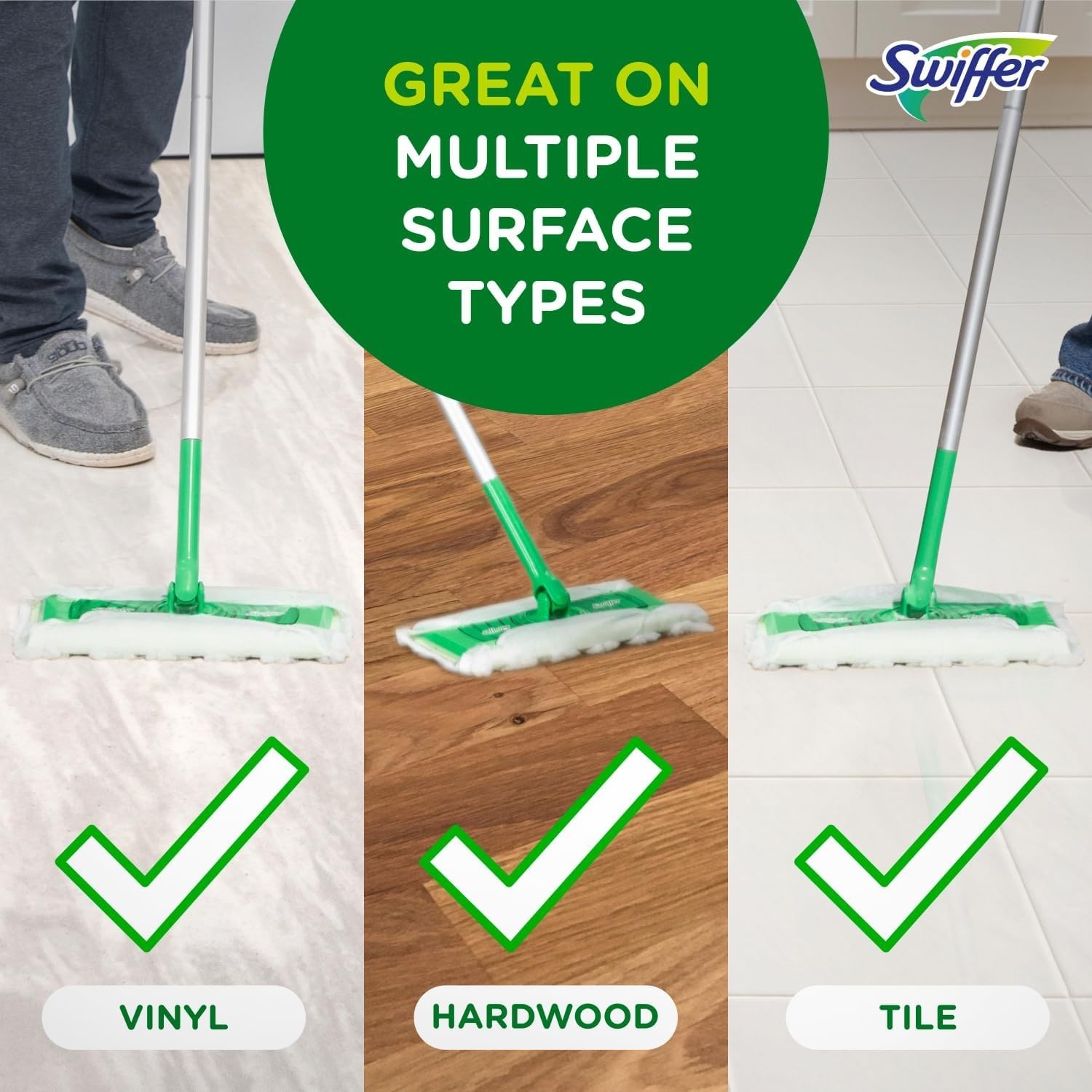 Swiffer Sweeper 2-in-1 Dry + Wet Floor Mopping and 20 Piece Set New Sealed