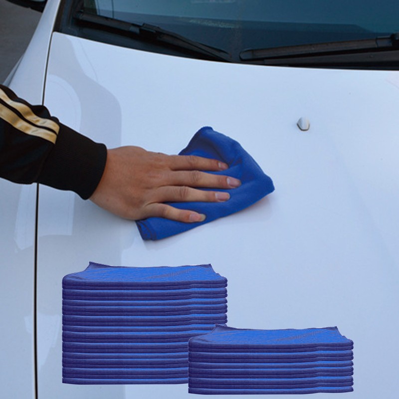5-100Pack Microfiber Cleaning Cloth No-Scratch Rag Car Polishing Detailing Towel