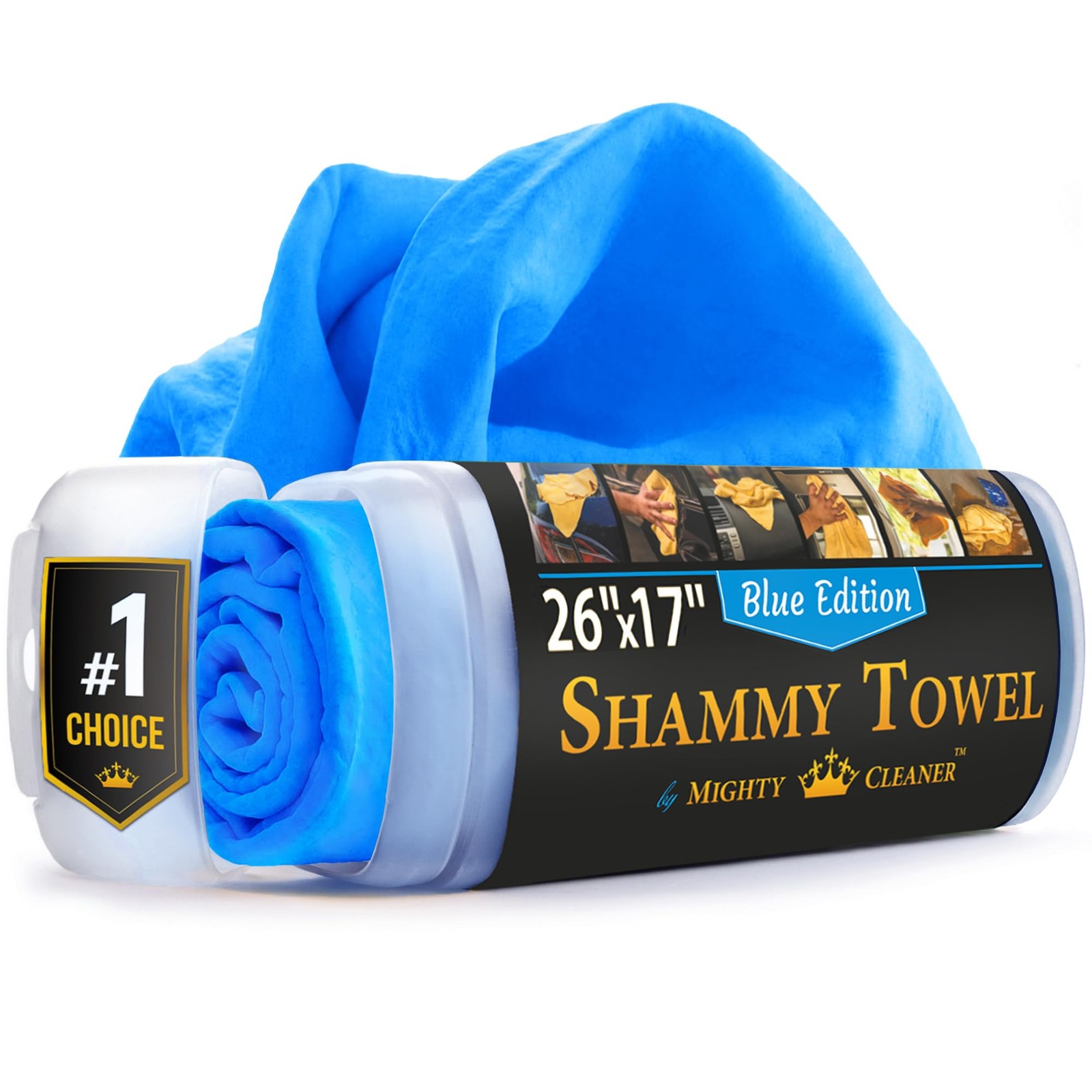 26×17 Inch Premium Shammy Cloth Car Drying Super Absorbent Chamois Towel Soft