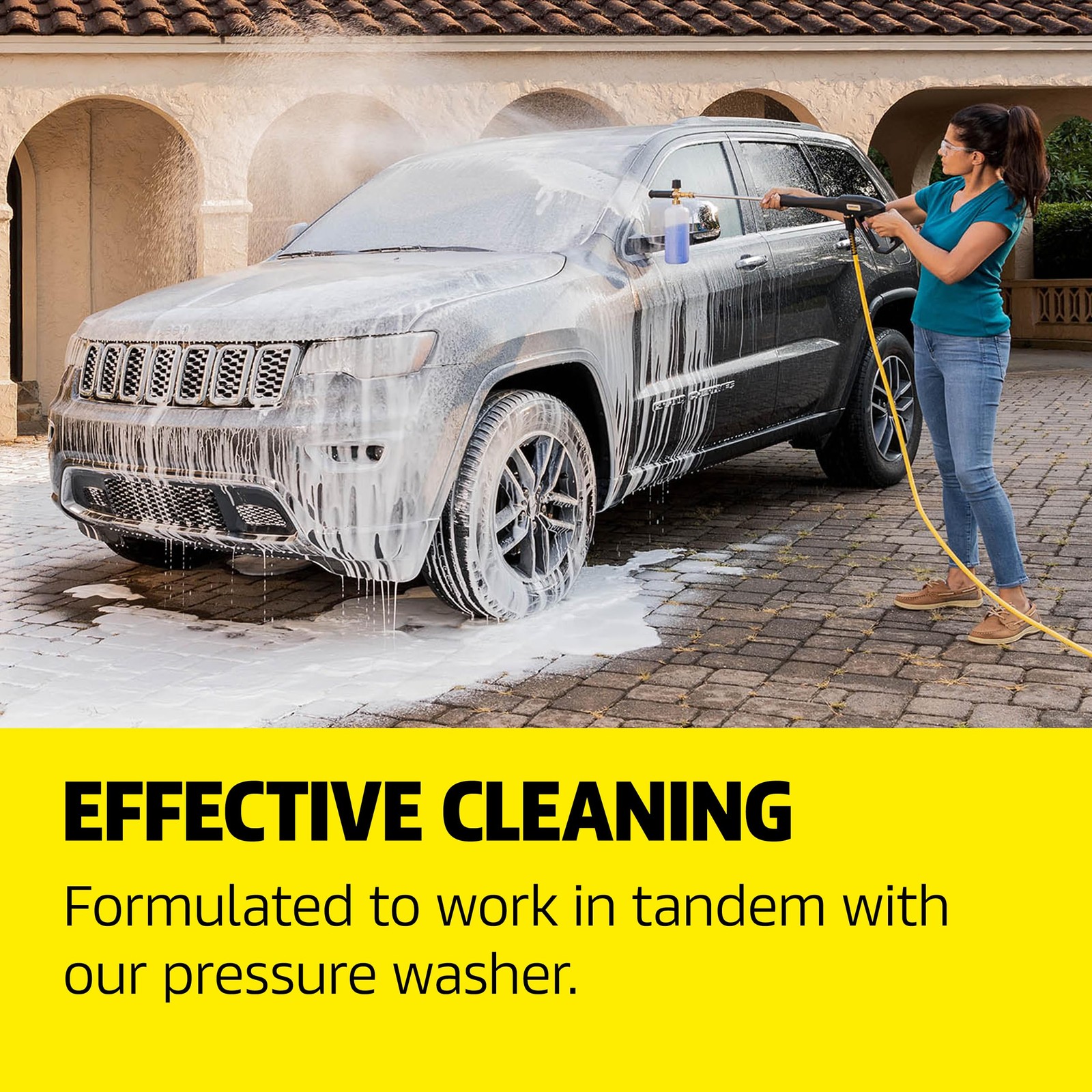 Kärcher Vehicle Wash and Wax, Pressure Washer 128 Fl Oz (Pack of 1), Blue