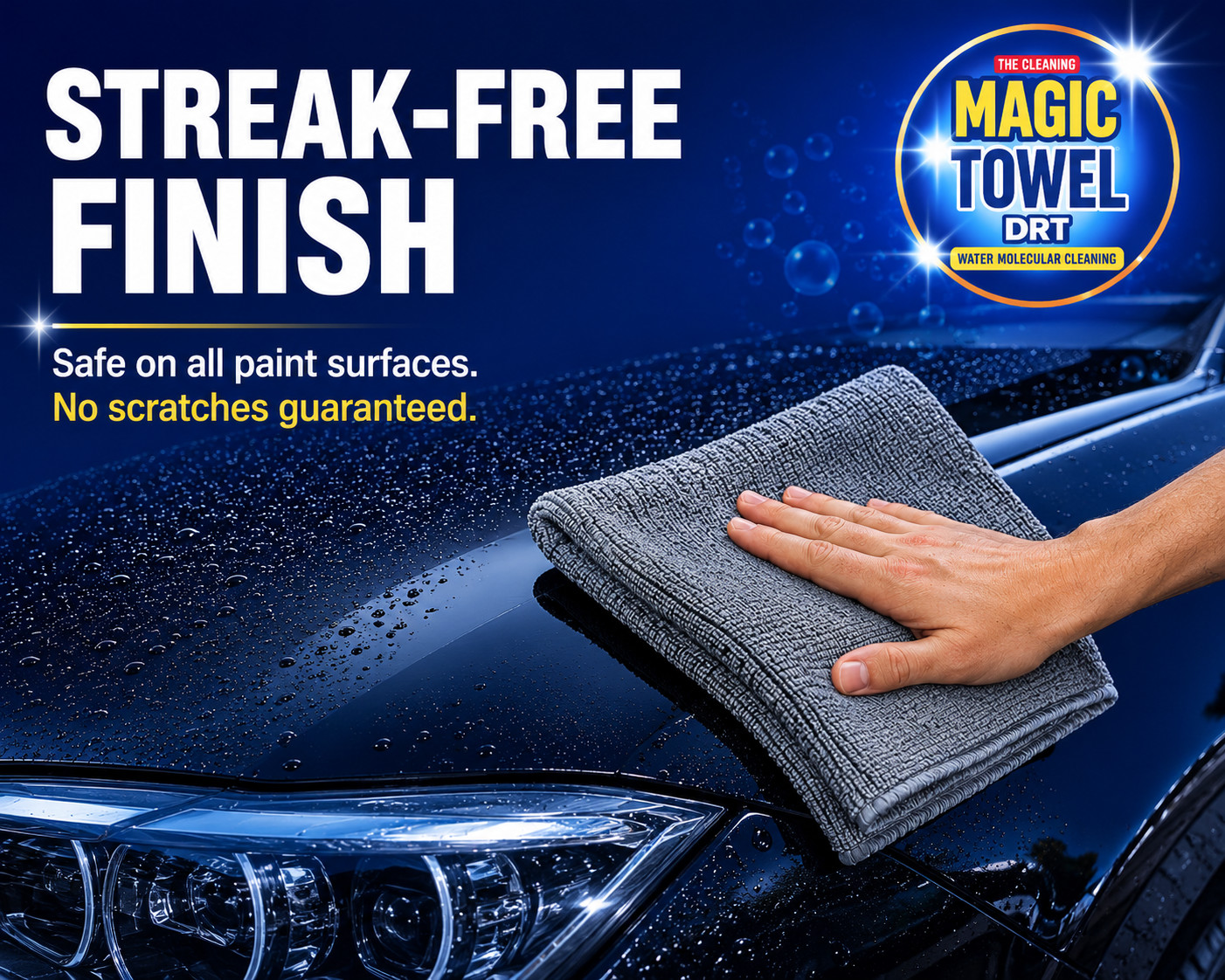 The Cleaning Magic Towel – PVA Micro Cloth- Ultra Absorbent, Lint-Free, Multiuso