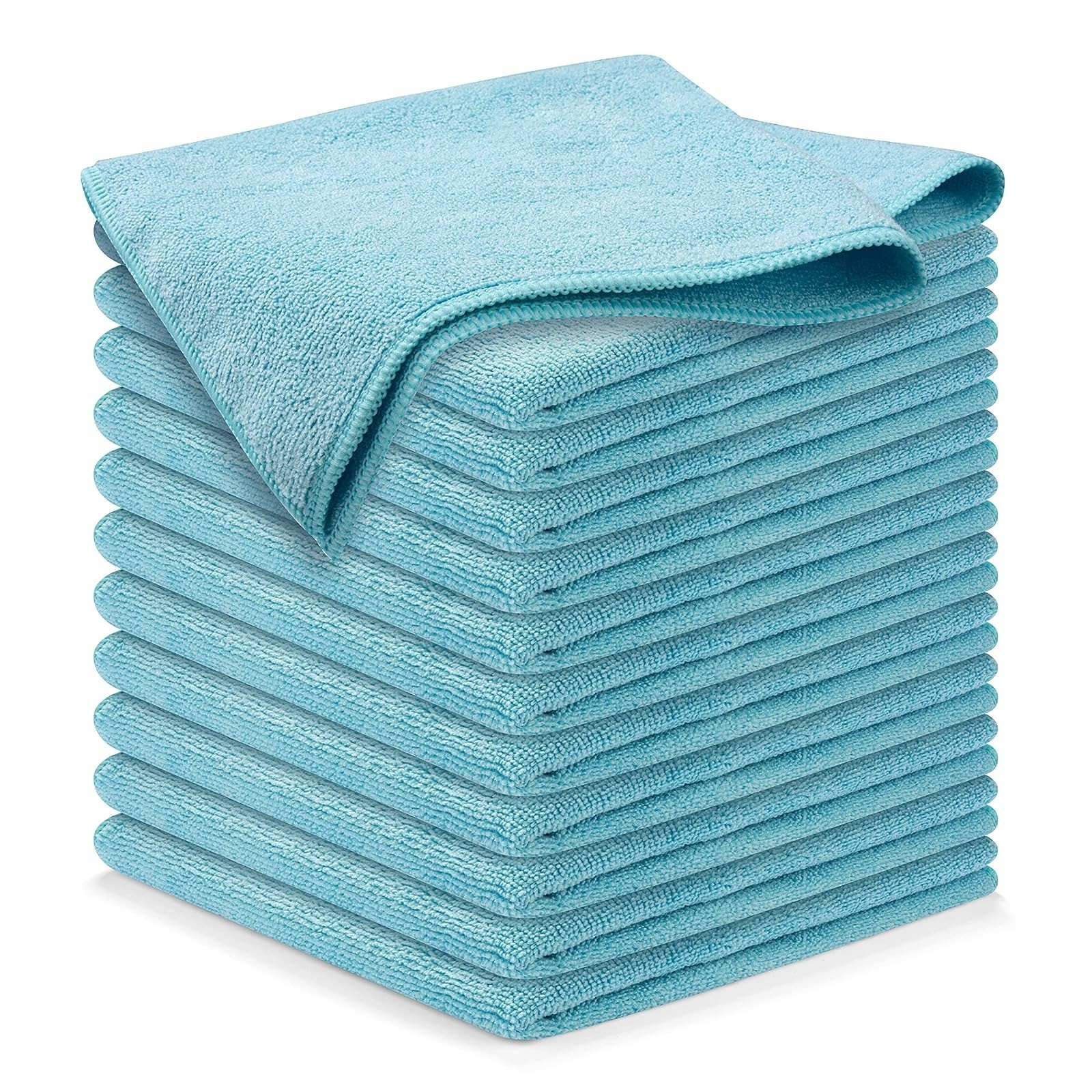 USANOOKS Microfiber Cleaning Cloths – 12 Pack, Ultra Absorbent, Streak-Free