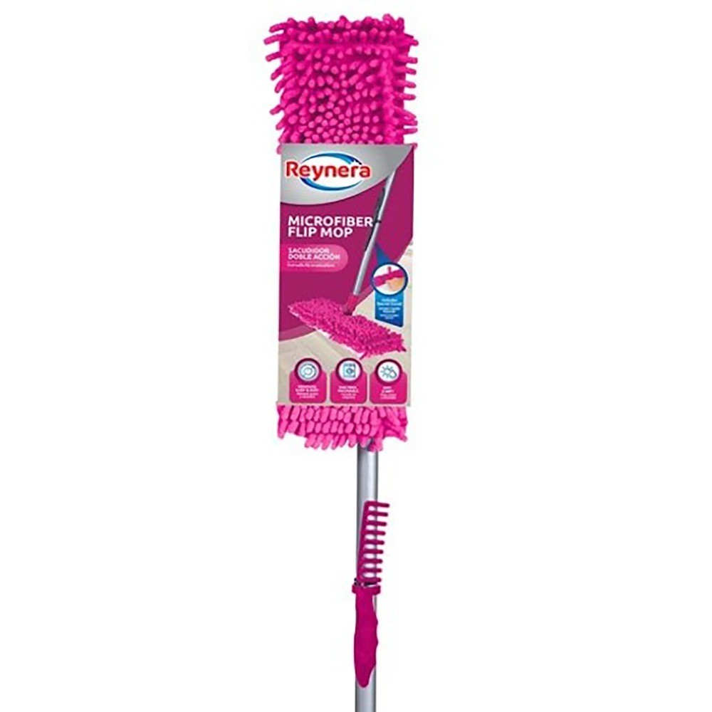 Microfiber Dust Mop Reusable Washable Floor Cleaning Pad Magenta