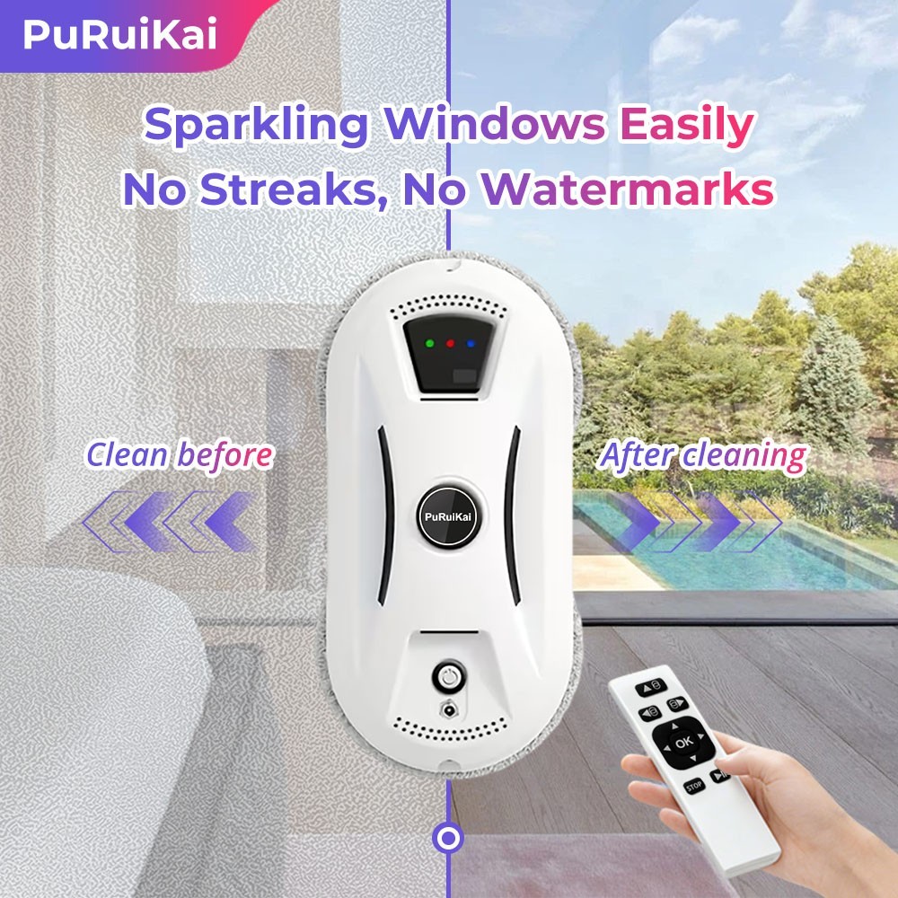 PuRuiKai’s latest 2026 model intelligent high-rise glass cleaning robot