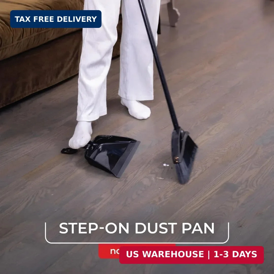 O-Cedar Strong Sweep Broom and Dustpan Set with Detail Brush | Indoor Outdoor He