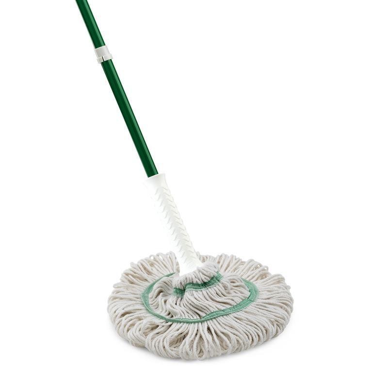 Cotton Blend Twist Mop Easy Wring Machine Washable Grip Ratchet Durable New